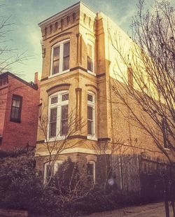 Low angle view of building against sky