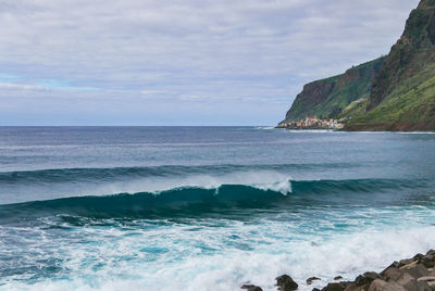 Scenic view of sea against sky