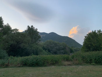 Scenic view of landscape against sky