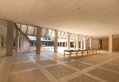 Empty corridor of building