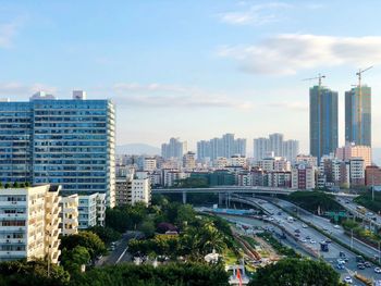 Cityscape against sky