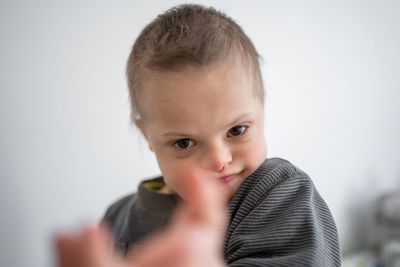 Portrait of cute baby boy