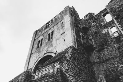 Low angle view of historic building against sky