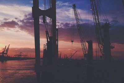 Clouds in sky at sunset