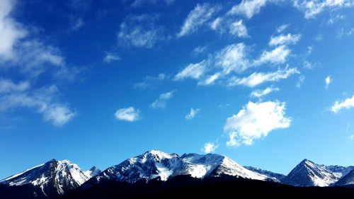 High angle view of mountain range