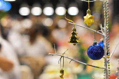 Close-up of christmas decoration