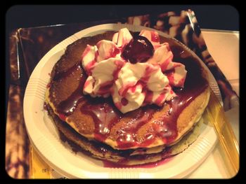 Close-up of served food