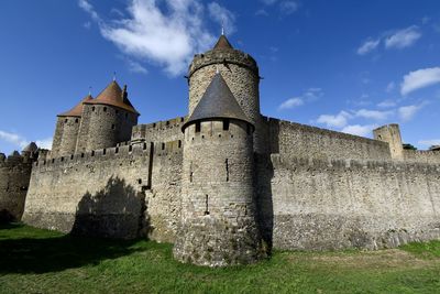 Beautiful  fortress of carcassonne, france