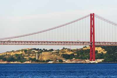 Low angle view of golden gate bridge