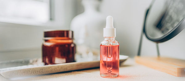Close-up of soap on table