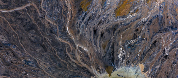 Full frame shot of rocks in water