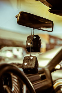 Close-up of vintage car