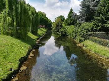 Scenic view of river against sky