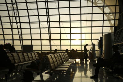 People waiting at airport