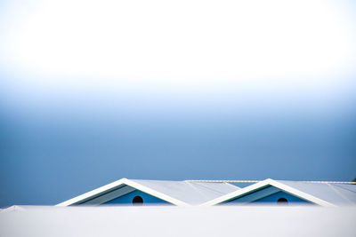 Low angle view of building against clear sky