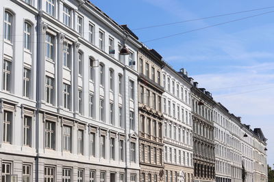 Low angle view of buildings against sky