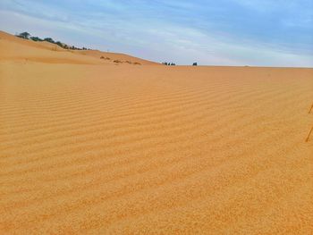 Scenic view of desert against sky