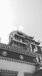Low angle view of temple