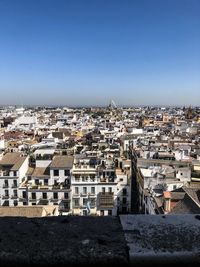 Top view in seville