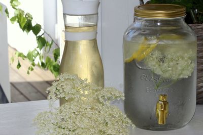 Close-up of drink on table