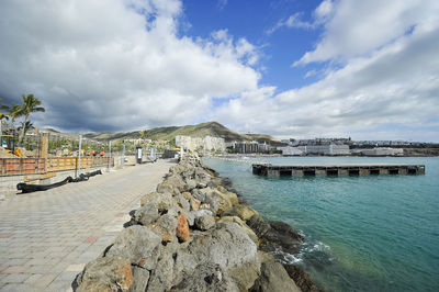 Scenic view of sea against sky