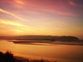 Scenic view of sunset sky