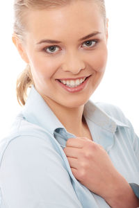 Portrait of a smiling young woman