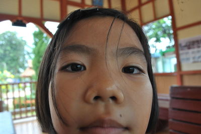 Close-up portrait of girl