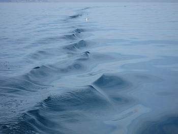 High angle view of a sea