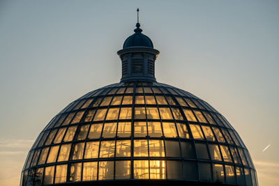 Low angle view of building against sky during sunset in greenwich london