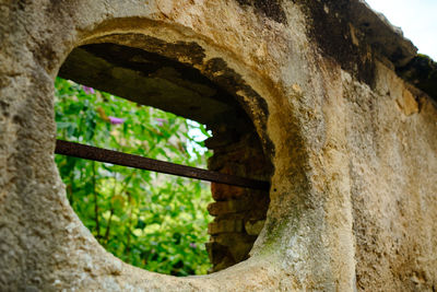 Close-up of old weathered wall