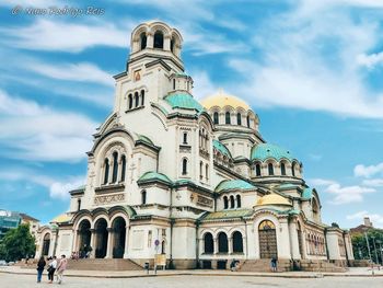 Low angle view of historical building against sky