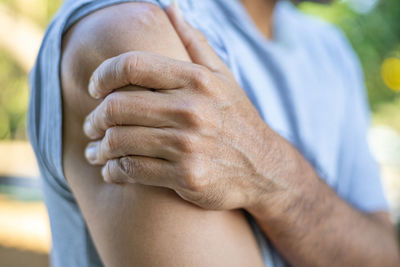 Close-up of hands