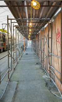 Empty corridor of building