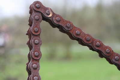 Close-up of rusty metal