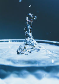 Close-up of water splashing