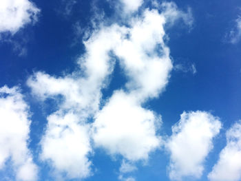 Low angle view of clouds in sky