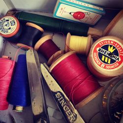 Close-up of food on table