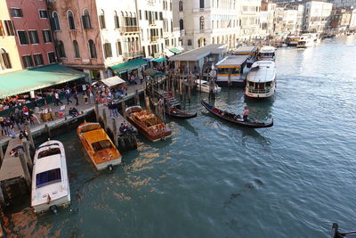 Boats in canal