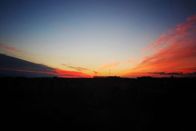 Scenic view of landscape at sunset