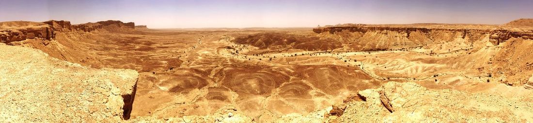 Rock formations in desert