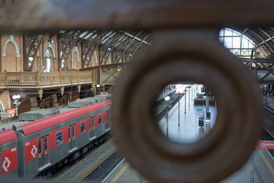 Train at railroad station