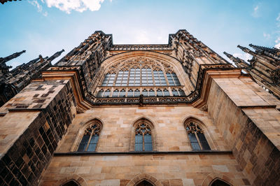 Low angle view of building against sky