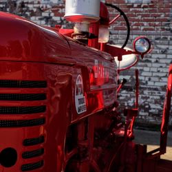 Red vintage car