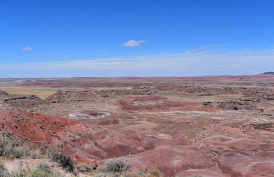 Beautiful red rock mesas and colorful sandstone valleys in arizona.