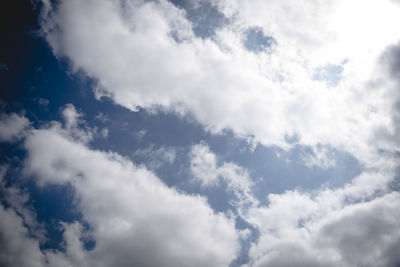 Low angle view of clouds in sky