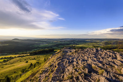 Scenic view of landscape against sky