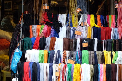 Full frame shot of market stall for sale