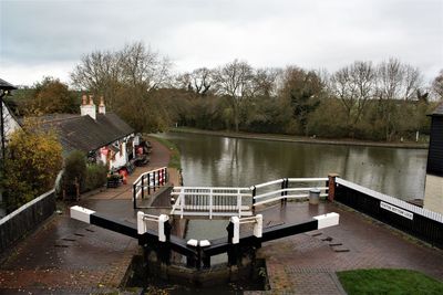 Scenic view of river against sky