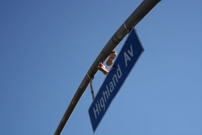 Low angle view of built structure against blue sky